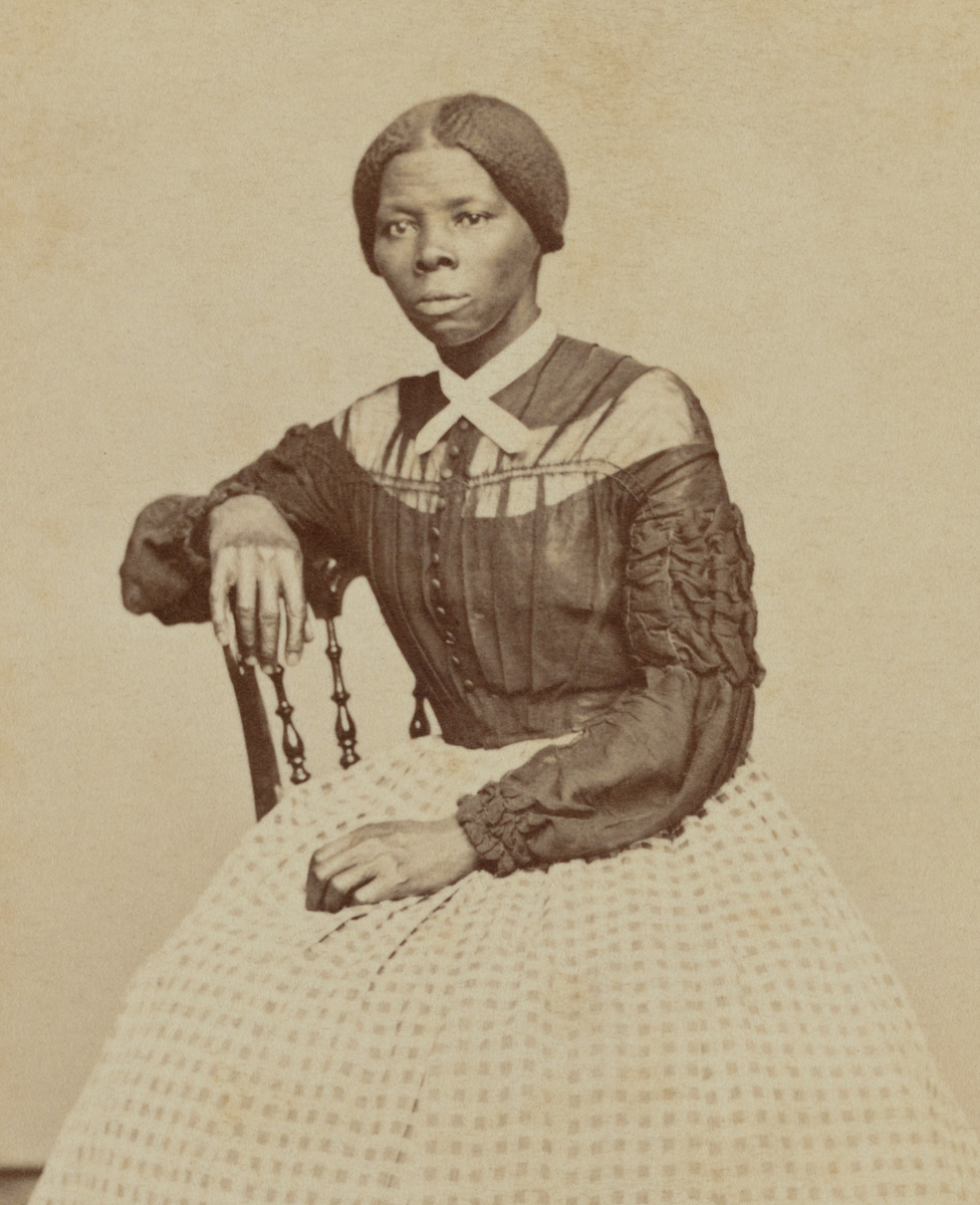 Harriet Tubman, in 1868 or 1869 photograph by Benjamin F. Powelson, of Auburn, New York. After the Civil War, in which she was a  Union scout and spy, she returned to her home in Auburn, New York. She settled there in 1858, with the financial assistance o
